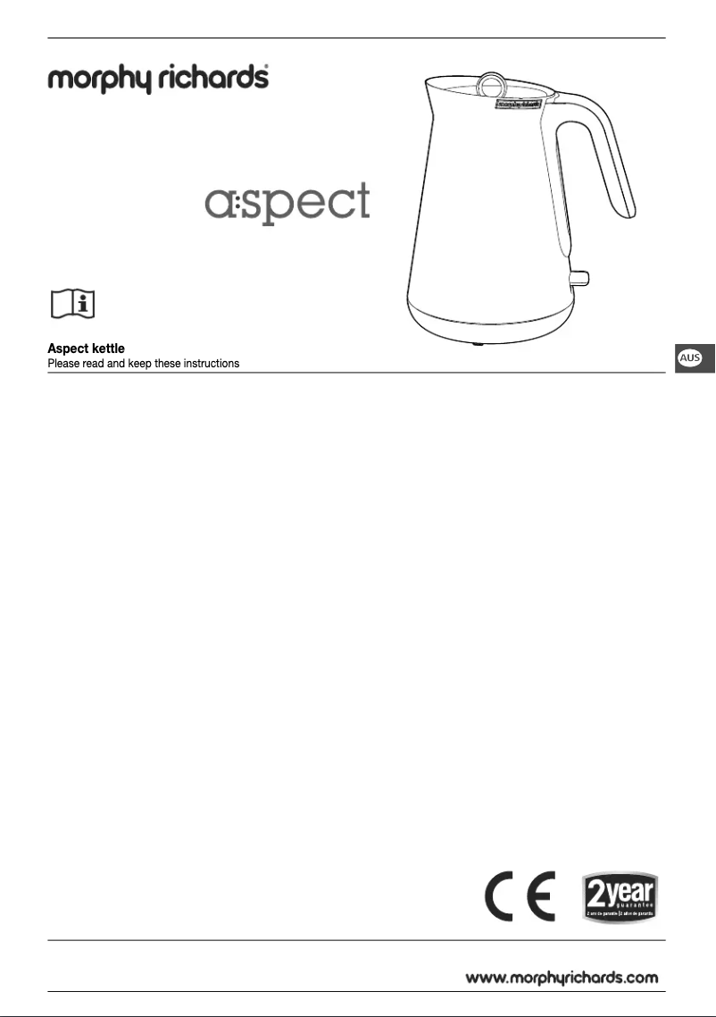 Image de la première page du manuel de l'appareil Aspect 100024