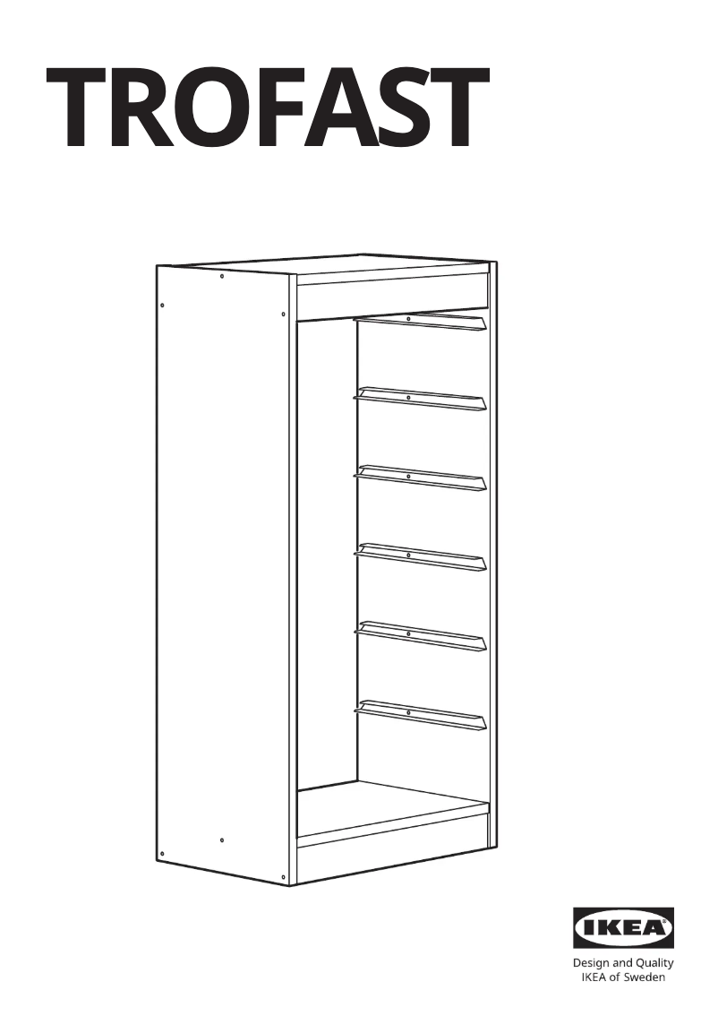 Page 1 of the manual User Manual Ikea TROFAST 505.651.95