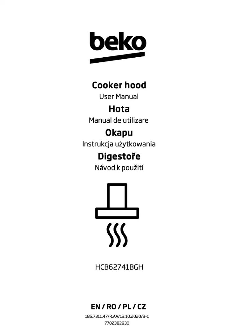 Page 1 of the manual User Manual Beko HCB62741BGH