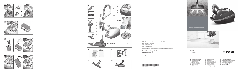 Page 1 of the manual User Manual Bosch In’genius BGL8ALL2