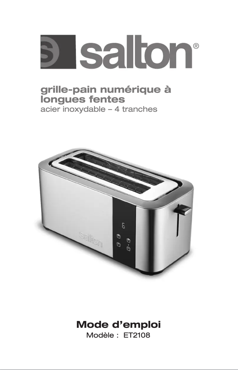 First page image of the manual for ET2108