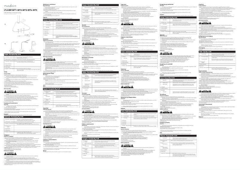 Page 1 of the manual User Manual Nedis LTLG3M1WT2