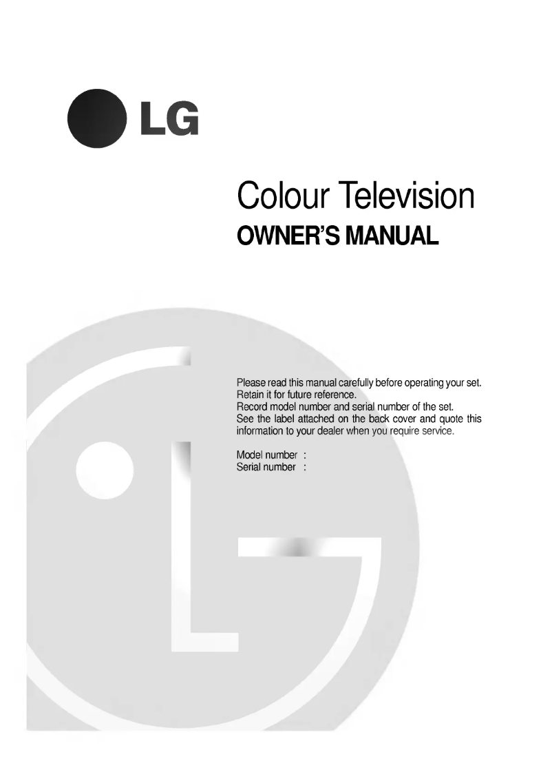 First page image of the manual for CK-21Q20ET