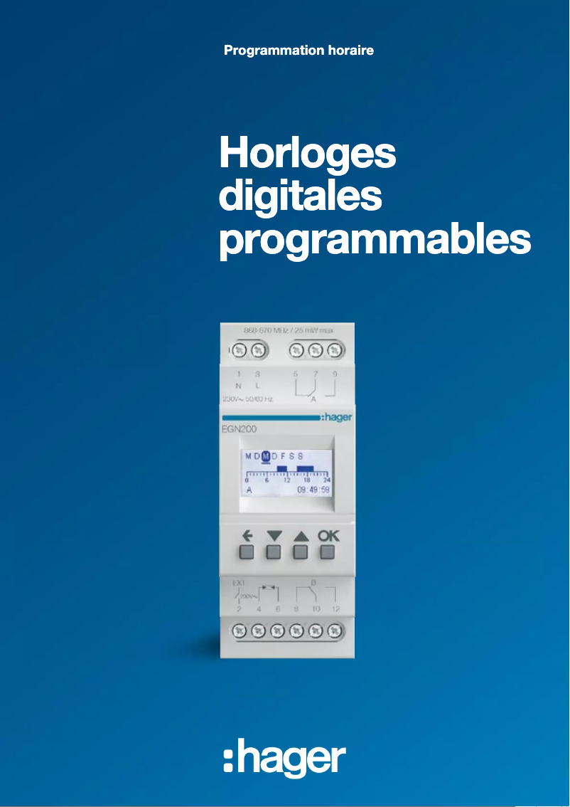 Page 1 of the manual Brochure Hager TXA025