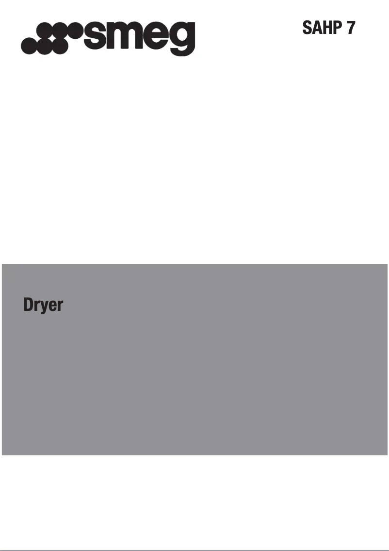 Page 1 of the manual User Manual Smeg SAHP 7