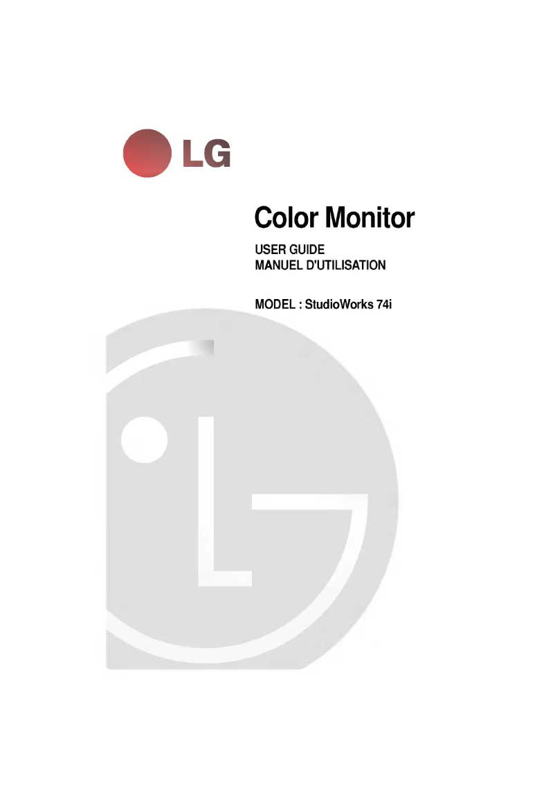 Page 1 of the manual User Manual LG CS710