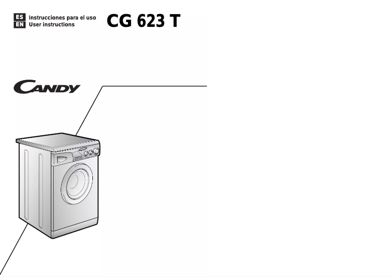First page image of the manual for LB CG 623 T