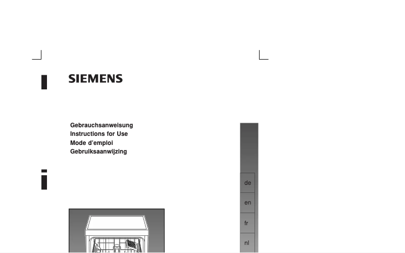 Page 1 of the manual User Manual Siemens SF24631