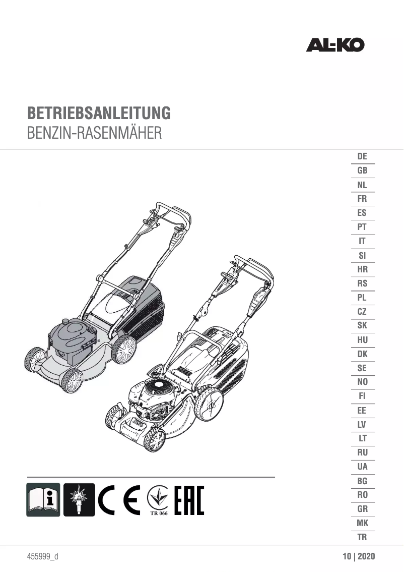 Image de la première page du manuel de l'appareil 4852 VS ALU