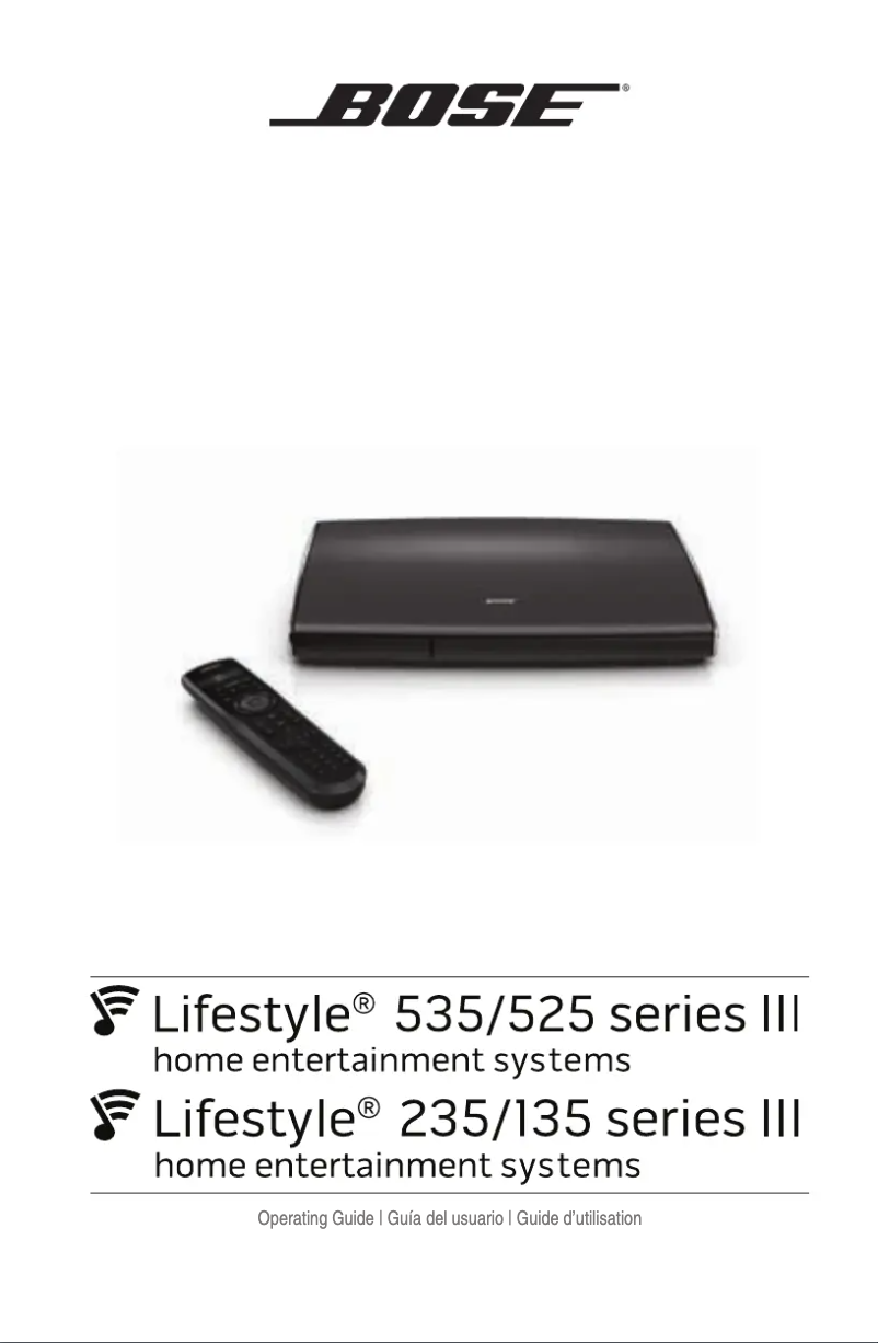 First page image of the manual for Lifestyle 135 Series III