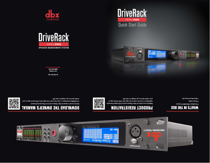 First page image of the manual for DriveRack Venu360