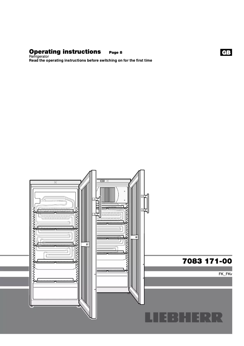 Page 1 of the manual User Manual Liebherr FK 2640