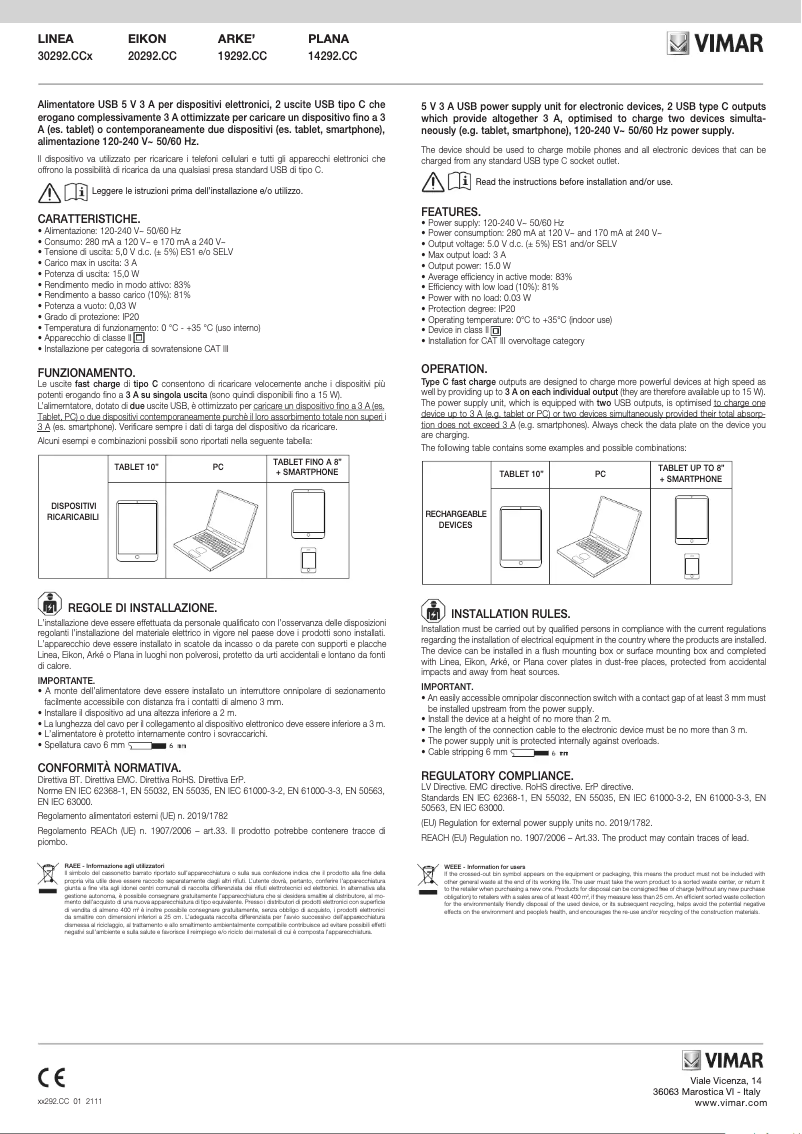 First page image of the manual for 30292.CCG