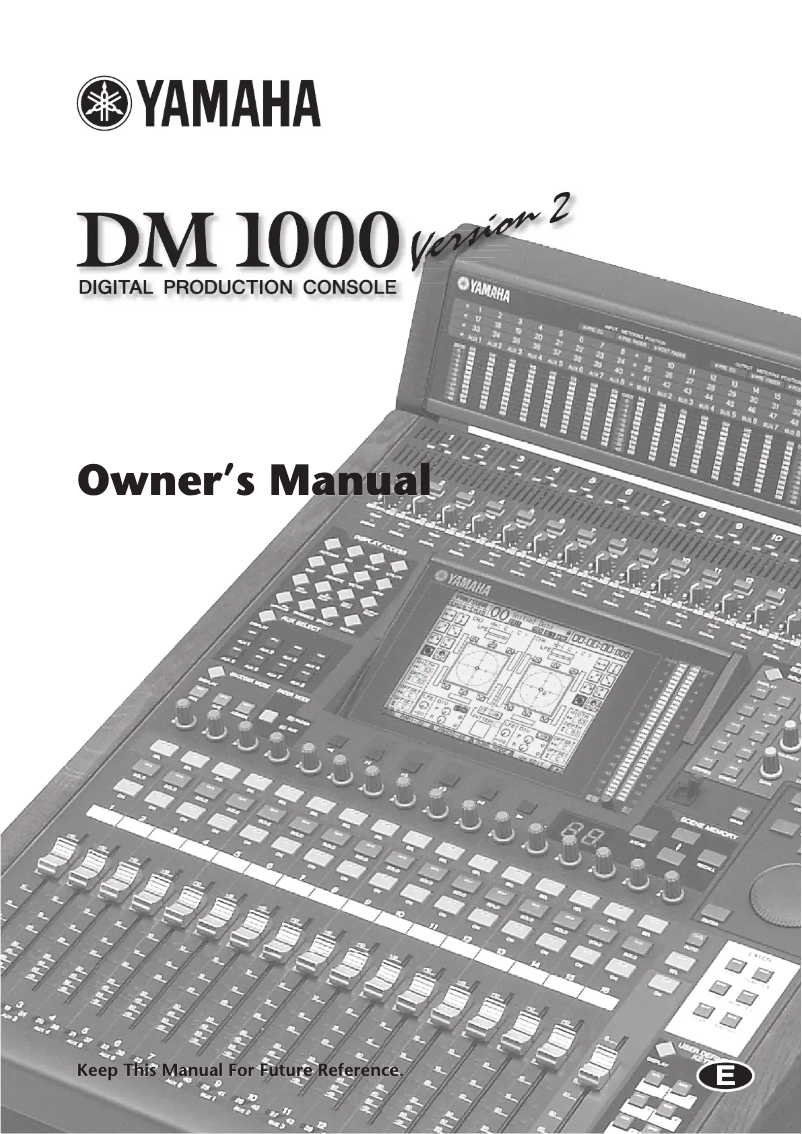 First page image of the manual for MB1000