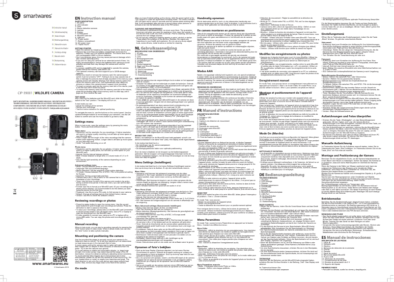 First page image of the manual for CWR-39001