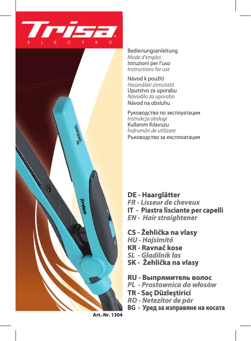 Page 1 of the manual User Manual Trisa 1304-14