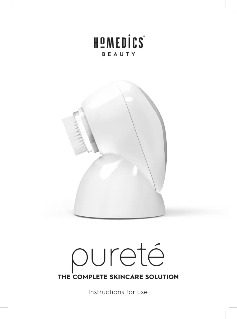 Page 1 de la notice Manuel utilisateur Homedics Pureté FAC-600