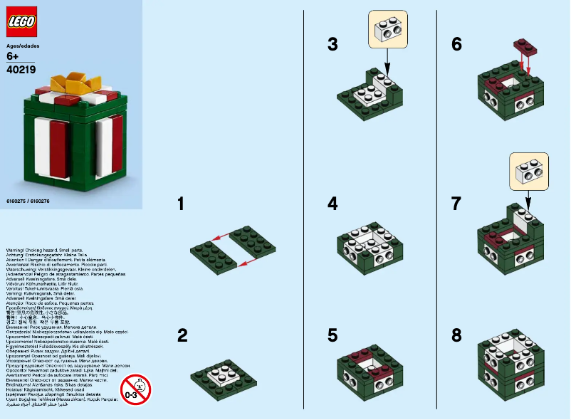 Page 1 of the manual User Manual Lego Present 40219