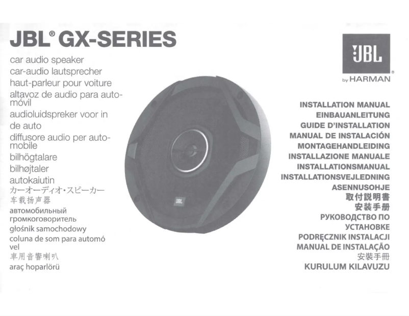 First page image of the manual for GX8628AM