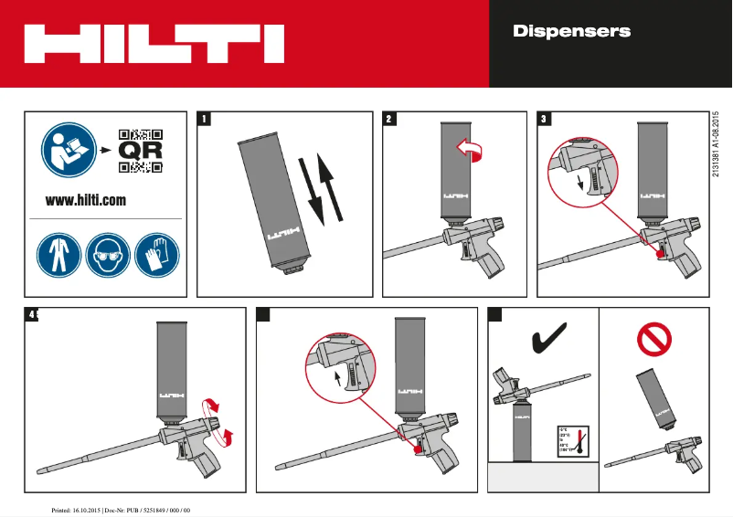 Page 1 of the manual User Manual Hilti CF 812 WD