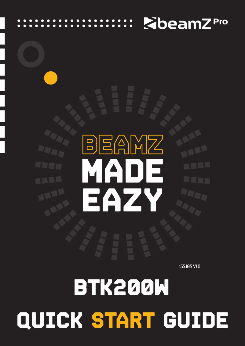 Image de la première page du manuel de l'appareil BTK200W