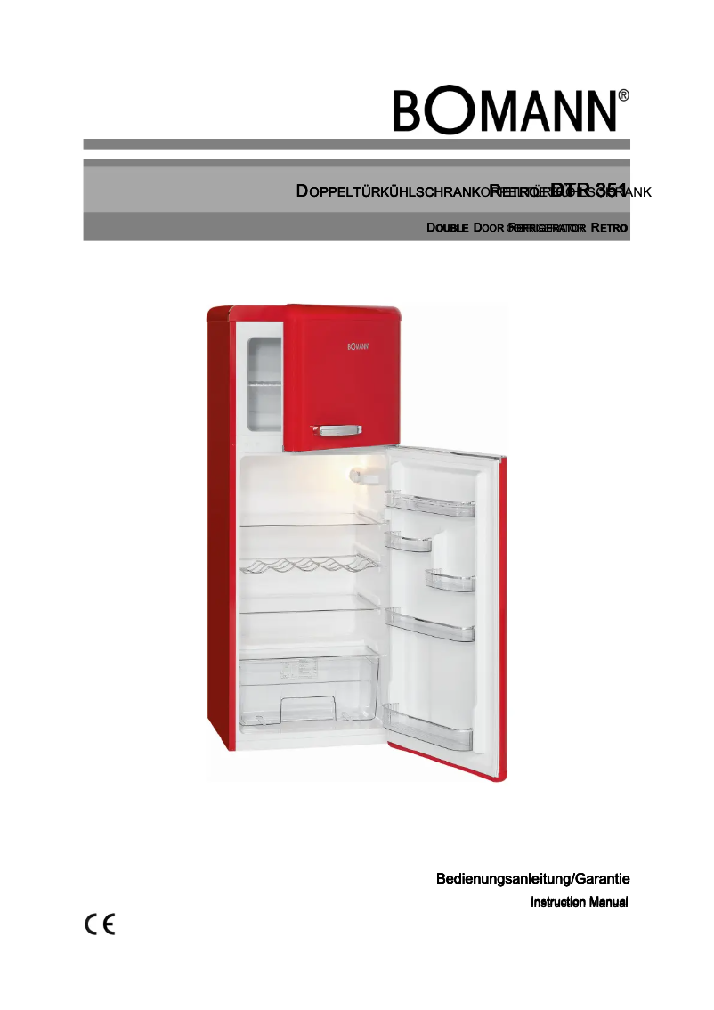 First page image of the manual for DTR 351