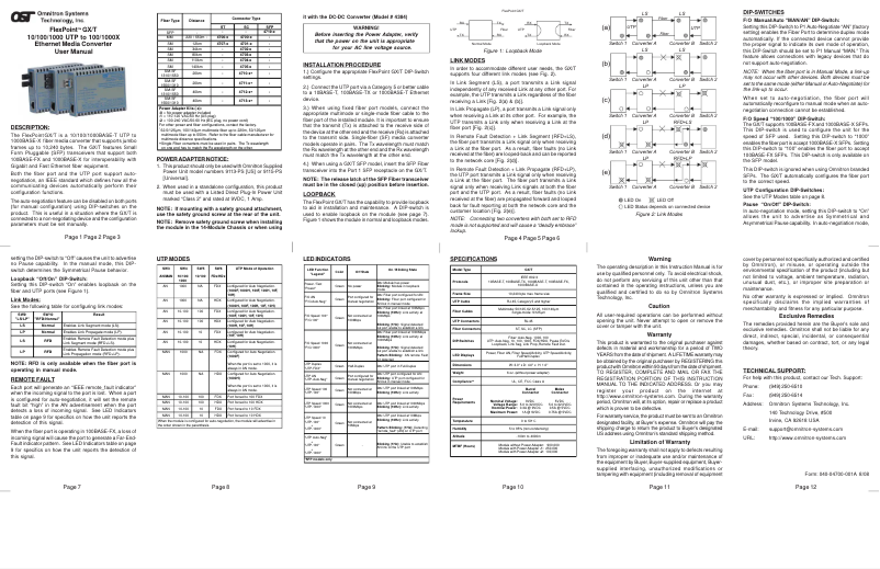 First page image of the manual for FlexPoint GX/T