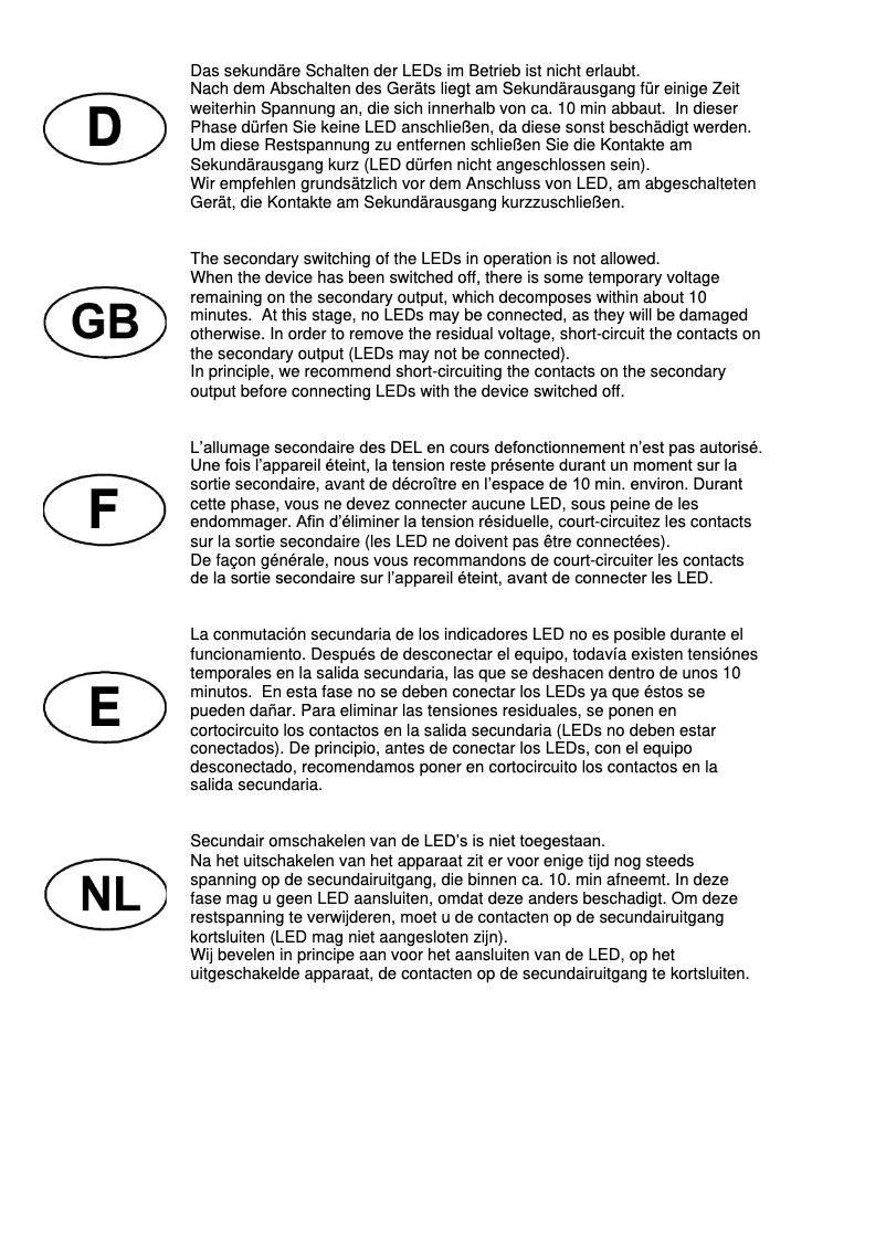 First page image of the manual for 1005449