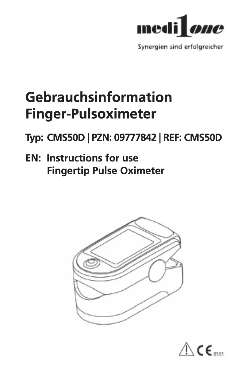 First page image of the manual for CMS50D