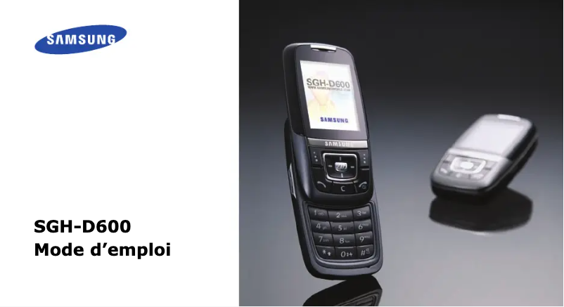 Page 1 of the manual User Manual Samsung SGH-D600