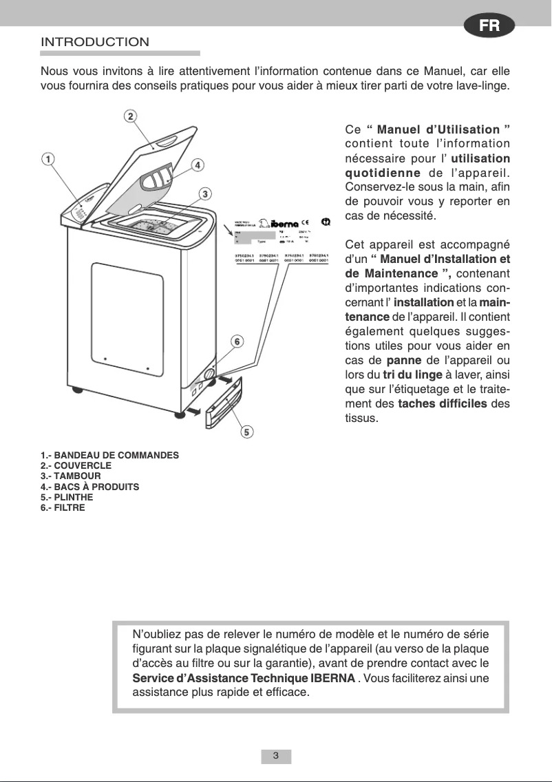 First page image of the manual for LB ITL 40 FR