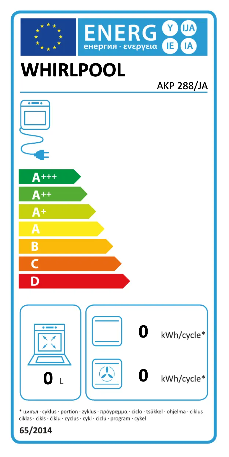 Image de la première page du manuel de l'appareil AKP 288/JA