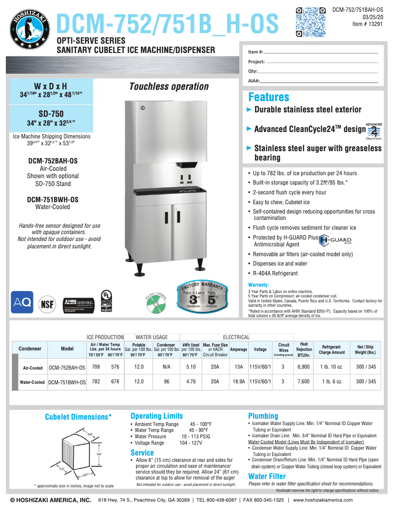 First page image of the manual for DCM-751BAH-OS