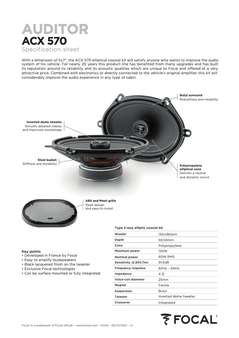 First page image of the manual for ACX 570