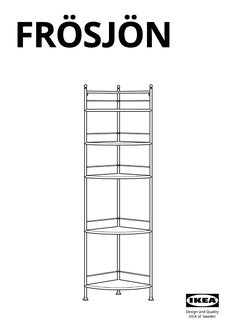 Page 1 of the manual User Manual Ikea FRÖSJÖN 305.749.16