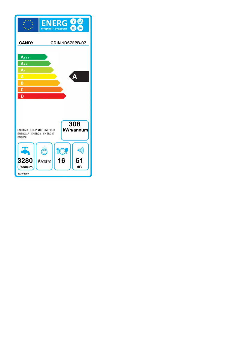 First page image of the manual for CDIN 1D672PB-07