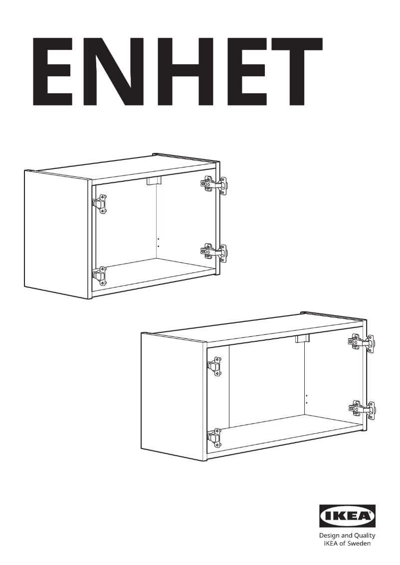 First page image of the manual for ENHET 005.144.86