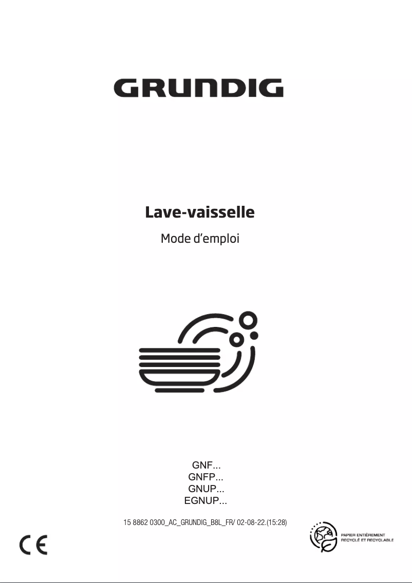 First page image of the manual for GNFP4621XB