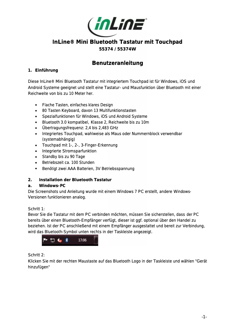 First page image of the manual for 55374W