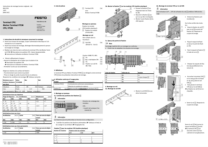 First page image of the manual for VTEM