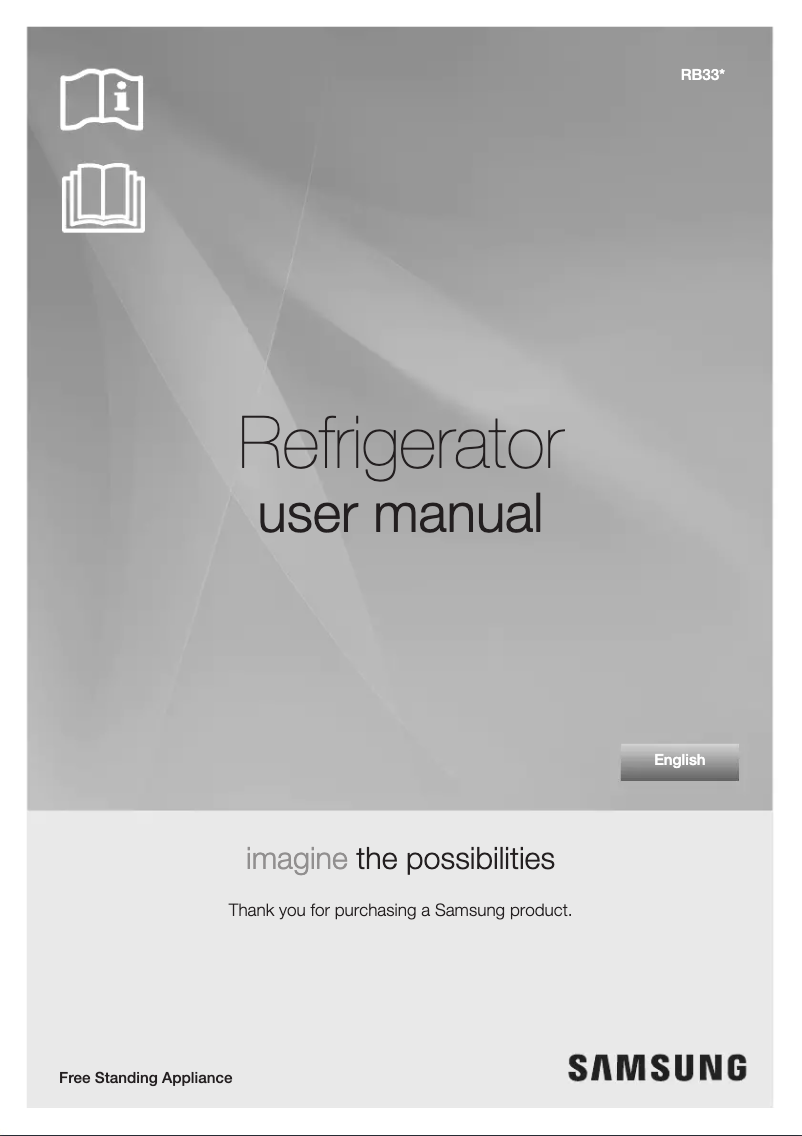 First page image of the manual for RB33T307026