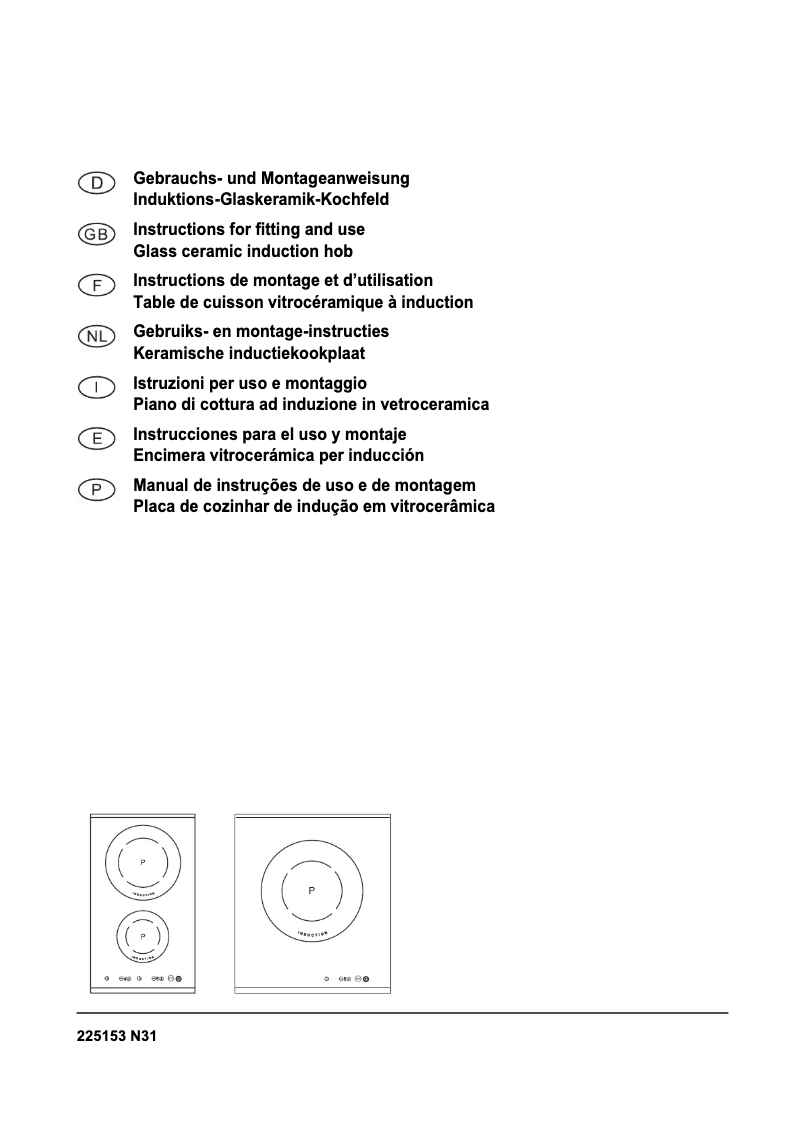 First page image of the manual for SE2320ID