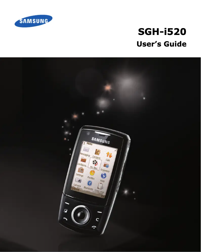 First page image of the manual for SGH-I520
