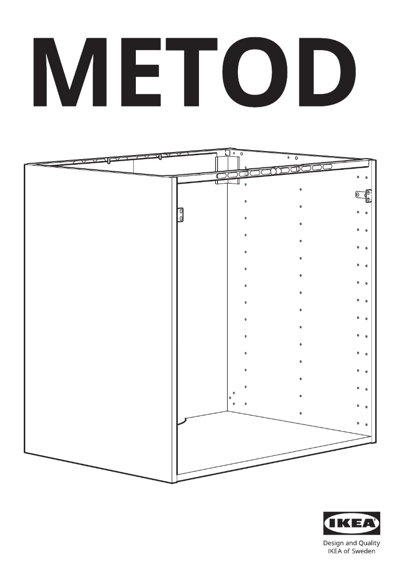 First page image of the manual for METOD 304.305.98
