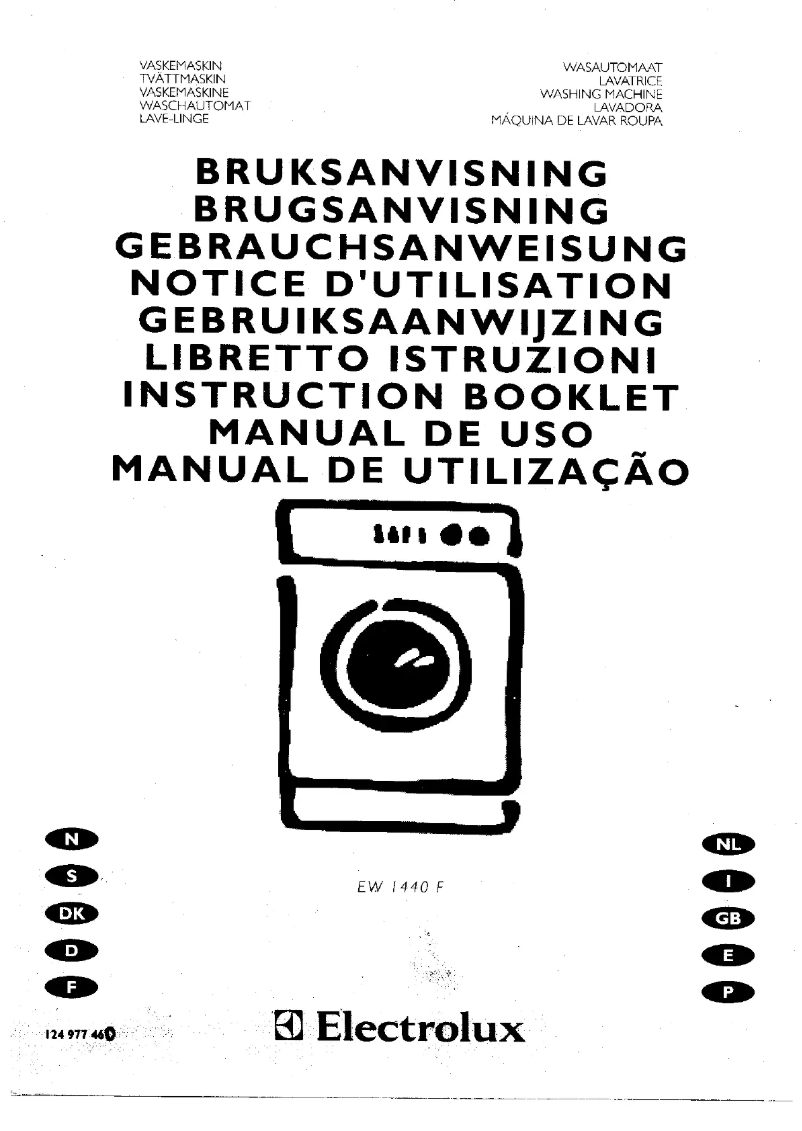 First page image of the manual for EW1440F