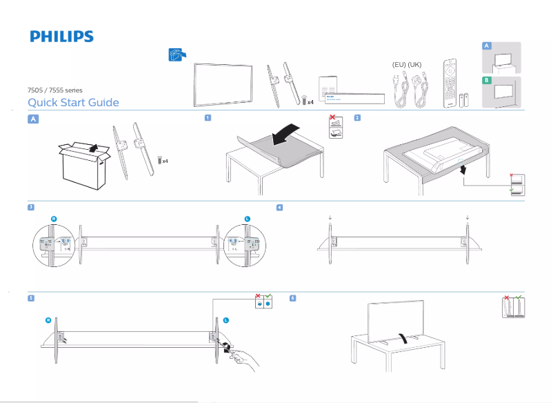 First page image of the manual for 50PUS7505