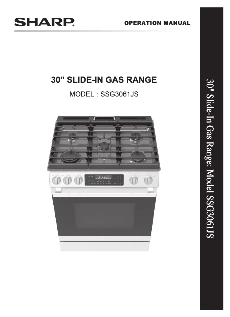 First page image of the manual for SSG3061JS