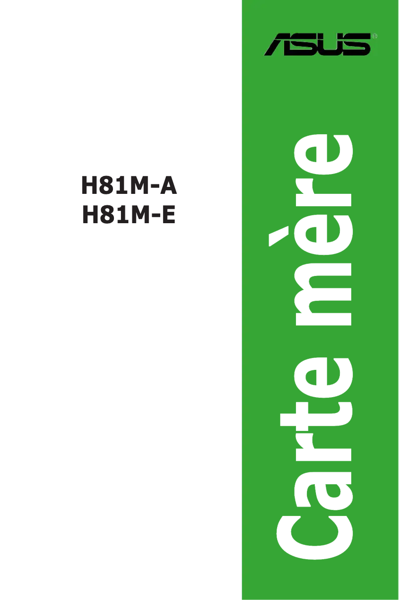 First page image of the manual for H81M-A