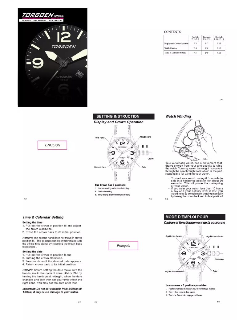 Page 1 of the manual User Manual Torgoen T38CR44SV