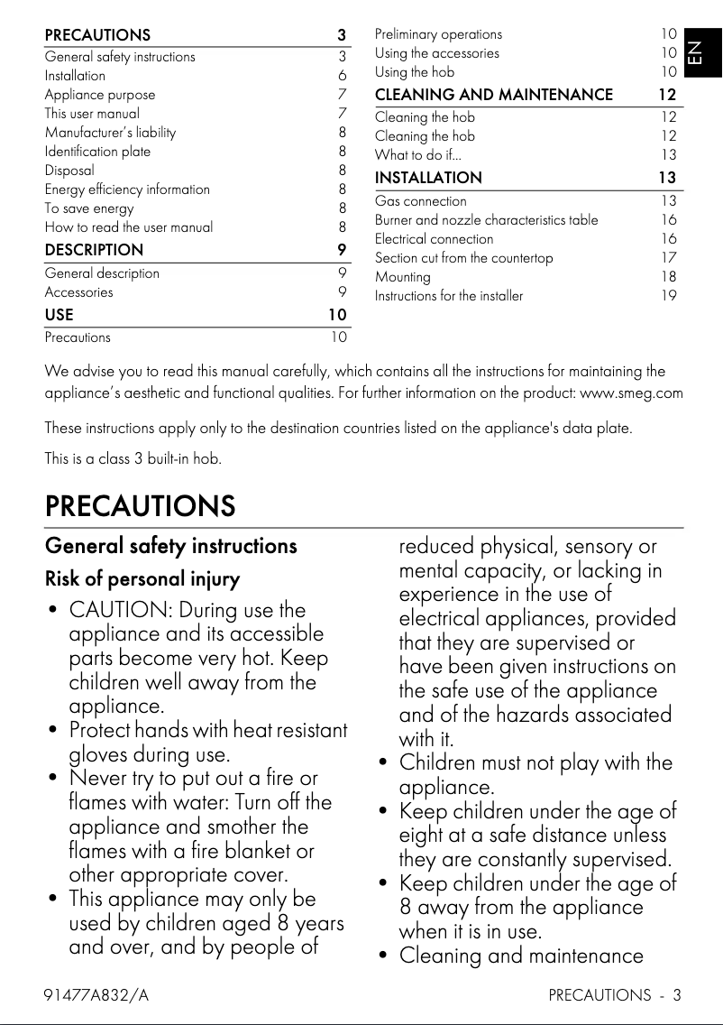 First page image of the manual for PS906SA2
